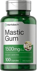 Mastic Gum 1500mg | 100 Capsules | Non-GMO & Gluten Free | by Horbaach