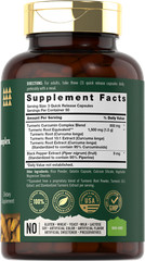Turmeric Curcumin Capsules 1500mg Complex | 150 Count | Tahoe Nutritionals