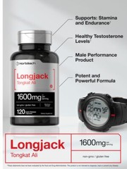 Longjack 1600 mg | 120 Capsules | Longifolia Root Extract | by Horbaach
