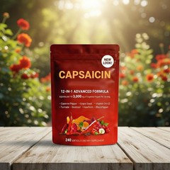 Capsaicin Power Cayenne Pepper Softgels Leg Vein Support 240ct