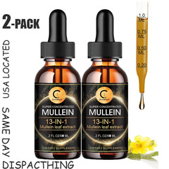 2Pack Mullein Drops for Lungs – Lung Detox for Respiratory Health Lung Cleanse