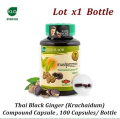 1x Krachaidum compound Black Galingale Capsule Tonic Supplement 100 Capsules