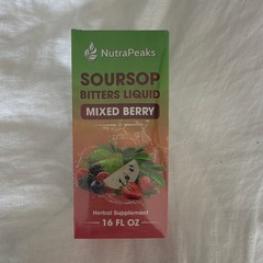 NutraPeaks Soursop Bitters Mixed Berry Herbal Supplement 16 fl oz Sugar-Free