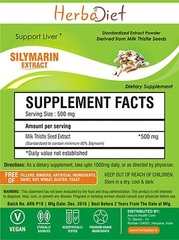 Milk Thistle Extract Silymarin 80% Powder Liver Health Detoxification Detox