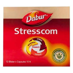 Dabur Stresscom Capsules (120 caps) Ashwagandha Withania Somnifera Extract