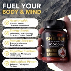 8Pack Pure Himalayan Shilajit, Soft Resin, Organic Extremely Potent, Fulvic Acid