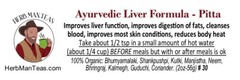 Liver Formula – To reduce body and liver heat – Pitta version #30