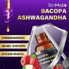 11-in-1 Bacopa Extract – Cognitive & Relaxation Support Drops – 30ml
