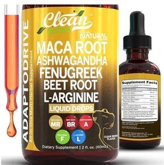 3PACKS: Clean Nutra Adaptodrive Liquid Drops – Maca Root, Ashwagandha, Beet Root