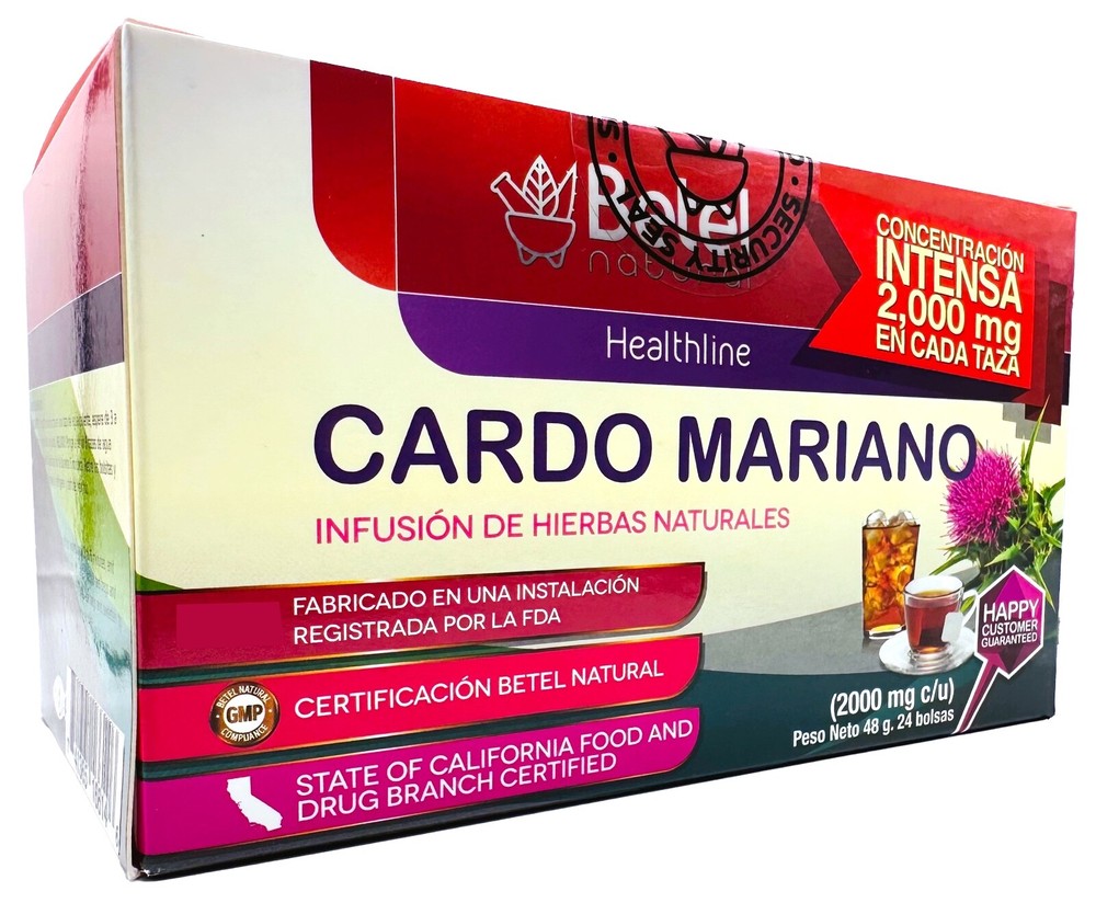 Premium Cardo Mariano Te by Betel Natural – Milk Thistle – Healthy Liver Detox