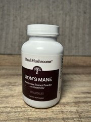 Real Mushrooms Lion’s Mane 120 Caps | Organic Extract | Brain Focus & Memory