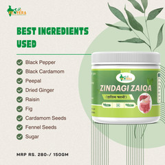 Zen Veda Zindagi Zaiqa Gas Constipation & Bloating Relief 125gm 3 Month Supply