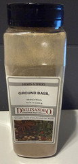 D’allesandro Dried Basil 12oz Container — Bulk Spice, Restaurant Quality
