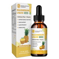 Magnesium Glycinate Supplement Liquid Drops 1000MG with Vitamin Zinc 30ML