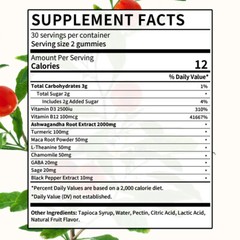 Ashwagandha Gummie Extra Strength 2000mg Stress & Mood Support