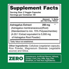 Extra Strength Astragalus Root 20:1 Extract 5000mg – Immune Support,Energy Boost