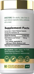 Mulberry Leaf Extract | 3000mg | 100 Capsules | Non-GMO | by Carlyle