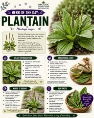 2 oz HILLBILLY’S Plantain Leaf Extract TINCTURE /w dropper