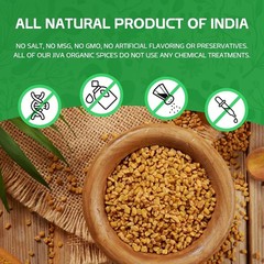 Jiva Organic Fenugreek Seeds 2.5 LB Bulk – as Seen on Tik Tok – Whole Methi Seed