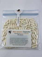 Bee Venom Capsules, Cápsulas de Veneno de abejas , Veleno d’api, 100 pieces
