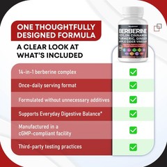 Berberine Ceylon Cinnamon – All-in-1 Supplement with Bitter Melon AVG Gymnema sy