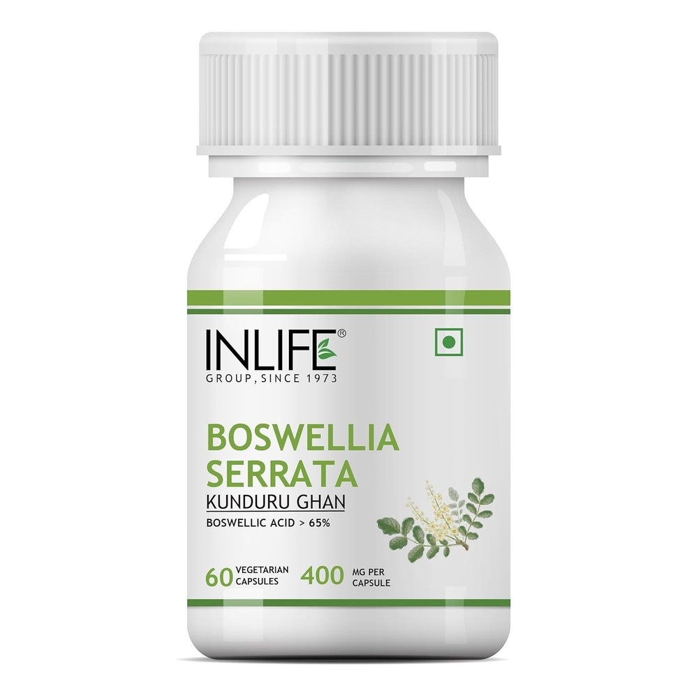 INLIFE Boswellia Serrata Extract (Boswellic Acids 65%) Joint Support 60 Caps