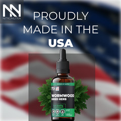 Wormwood Extract Liquid Drops Gut Health Pure Detox Cleanse Herbal Tincture 2oz