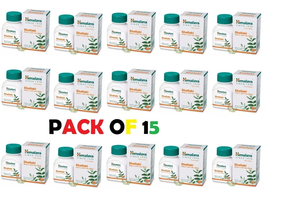 🌿 Himalaya Shallaki – 60 Tablets Each | Pack of 15 | Expiry 03-2027 |