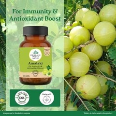 Organic India Amalaki 60 Veg Capsules x 3 Natural Vitamin C Herbal Supplement