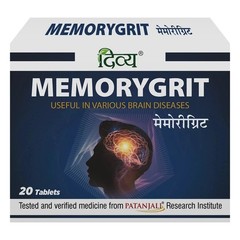 MEMORYGRIT Tablets (20tab) Herbal Ayurvedic Memory Support W927