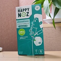 Happy Noz Anti-Virus Freshener Sticker Patch Organic Herb Oil Stuffy Nose Adult