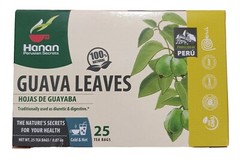 25 Tea bags Hoja de Guayaba (Guava Leaves Tea bags) 1 Box