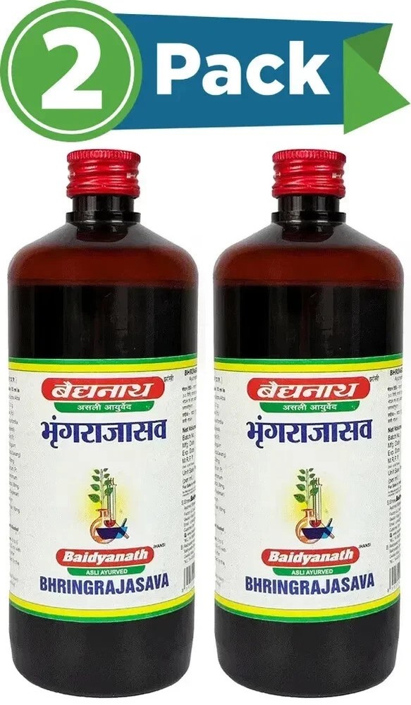 Baidyanath Bhringrajasava 450ml (Pack of 2x) Herbal Ayurvedic