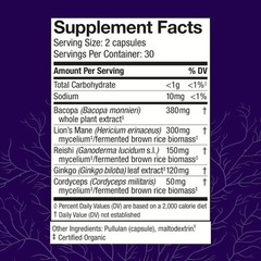 Host Defense MycoBotanicals Brain* Capsules – Brain Support Supplement with…