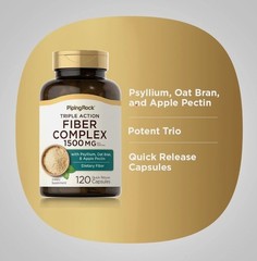Fiber Complex | 1500mg | 120 Capsules | Non-GMO Supplement | by Piping Rock