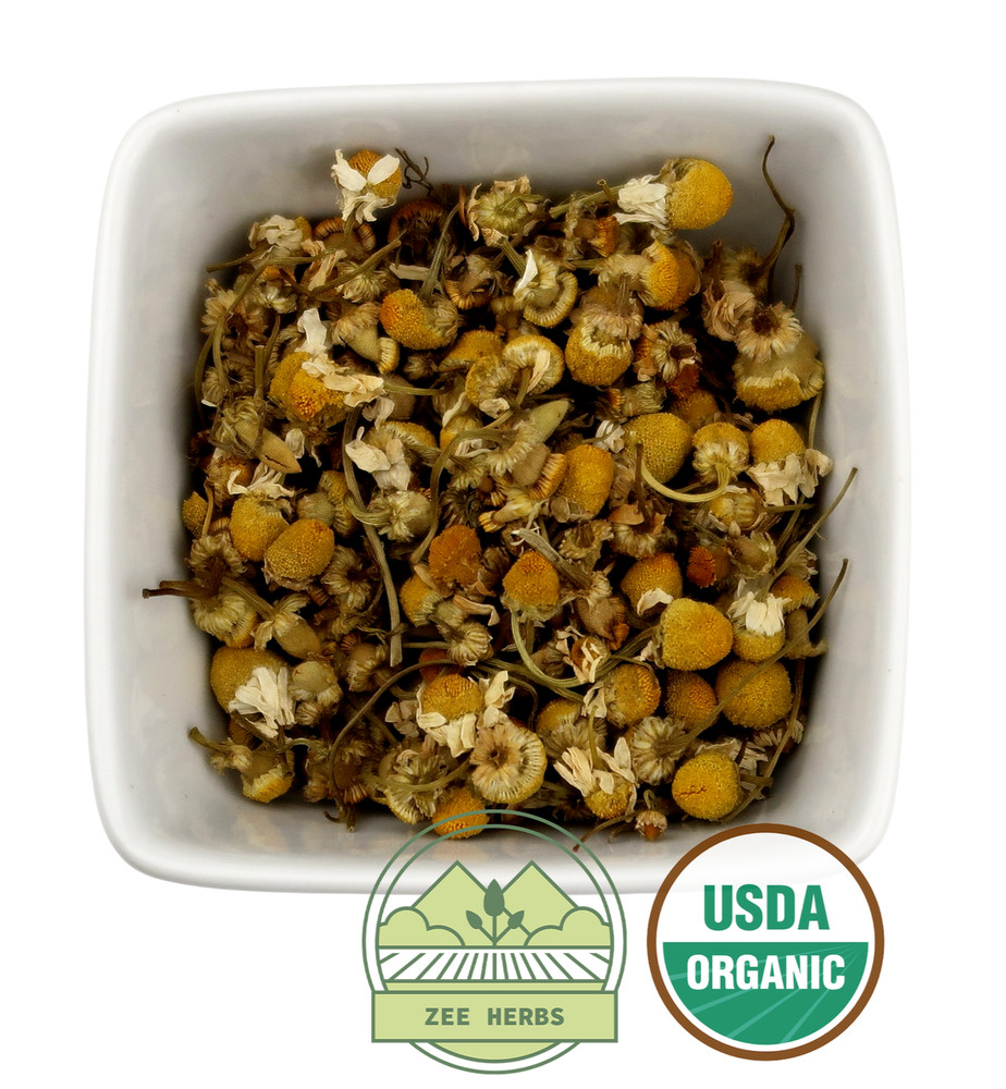 Organic Chamomile, Whole (Matricaria recutita)