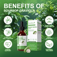 Soursop Leaves Extract Liquid Drop for Energy, Skin, Immune & Gut Health