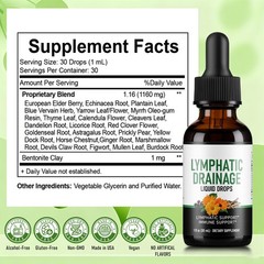 Lymphatic Drainage Drops – Herbal Lymph System Cleanse & Immune Support – Liq…