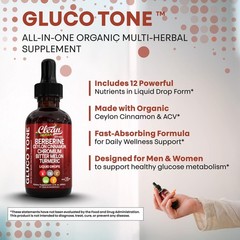 Clean Nutra Berberine with Ceylon Cinnamon Supplement 2 Fl Oz (Pack of 1)