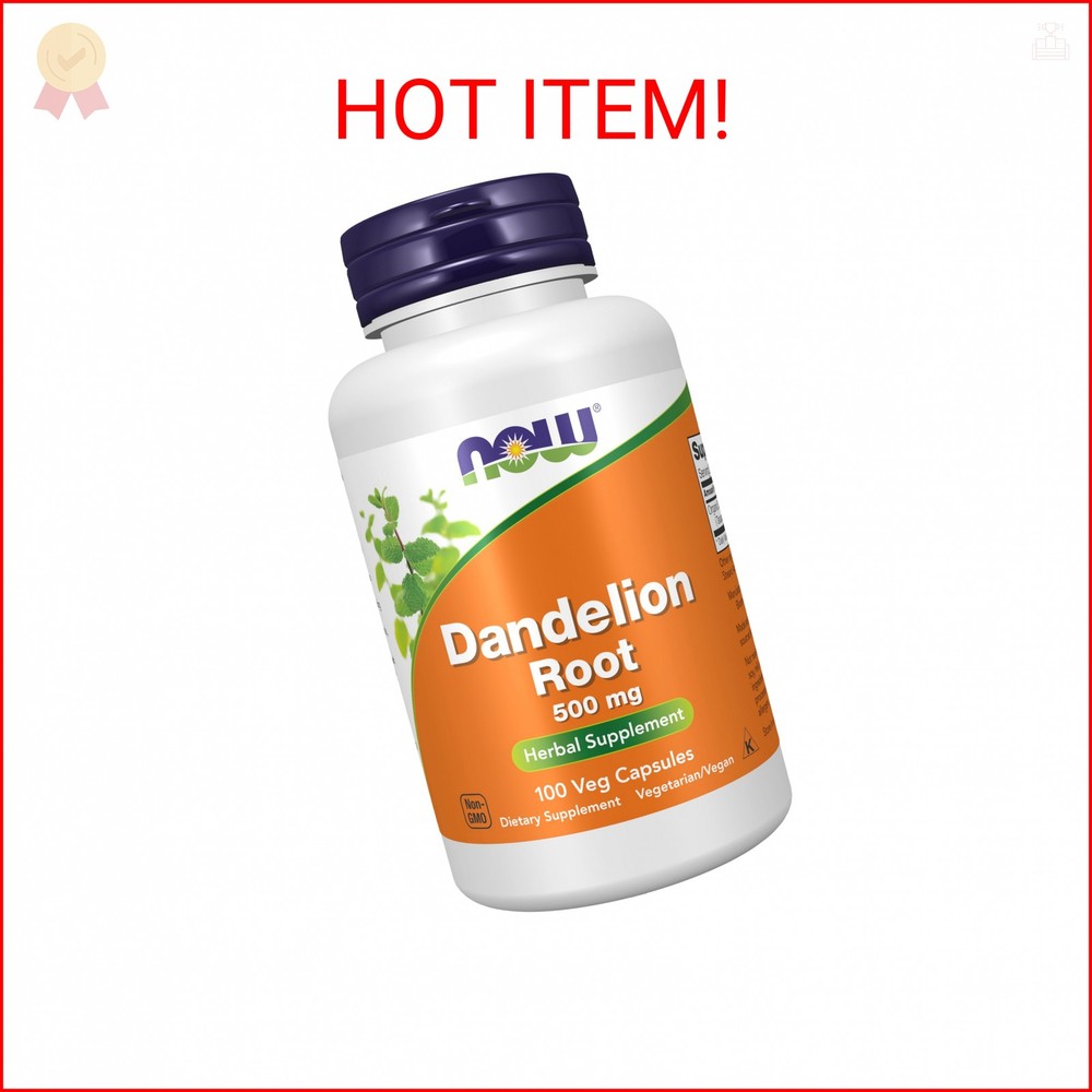 NOW Foods Supplements, Dandelion Root (Taraxacum officinale) 500 mg, Herbal Supp
