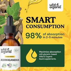 Ashwagandha Liquid Drops – Fast-Absorbing Ashwagandha Root Extract for Calm & Re