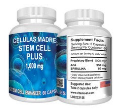 MADRE CELL- 1000 MG- STEM CELL 120 CAPSULES VITAL PLUS CELULAS MADRES