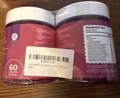 Lions Mane Gummies 2 60 Packs Adults & Kids – 2 per serv Mixed Berry Flavor