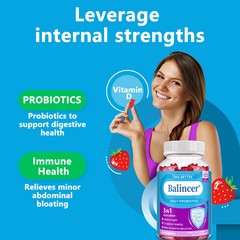 Probiotic Gummies,60pcs Support Gut & Immune Health, Aid Digestion