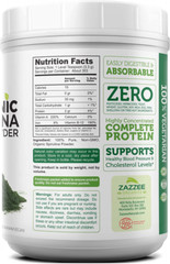 Zazzee USDA Organic Spirulina Powder 2.2 Pounds (1 KG), 303 Servings, 100%…