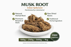 Jatamansi Root Indian Spikenard Musk Root Raw Herbal Roots Natural 100g-1kg