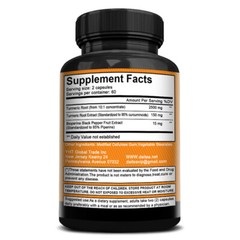 Turmeric Curcumin with Bioperine+Black Pepper, Joint Pain Maxx Strength Capsules