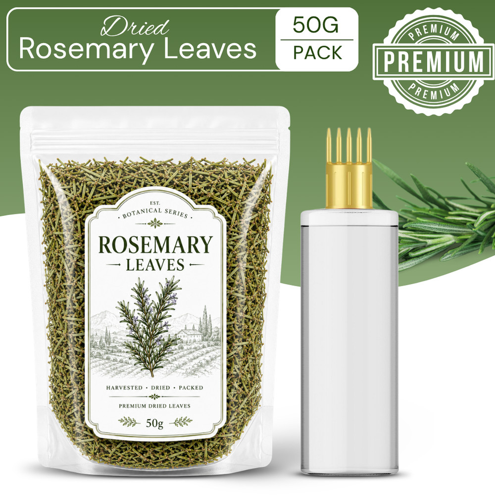 Rosemary Leaves for Hair Wash Face Steam and Homemade Recipes, 50g (Pack-1)