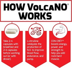 Force Factor Volcano 1520 Mg – Explosive Nitric Oxide Booster 120 Capsules