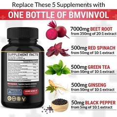 Capsulas De Extracto De Raiz De Remolacha 8550 Mg – Te Verde, Espinaca Roja,…